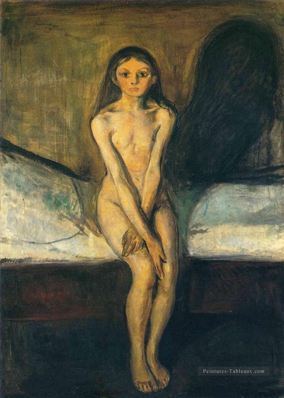 puberté 1894 Edvard Munch Peintures à l'huile